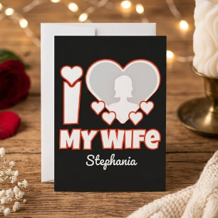 Save The Date Custom Je t'aime ma femme – Ajouter un nom et une