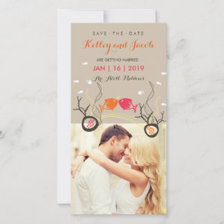 Save The Date Cute Kissing Poissons Et Coraux Photo Sous L'Eau