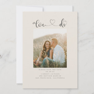 Save The Date Cute Modern Minimaliste, on sauve la photo de la d