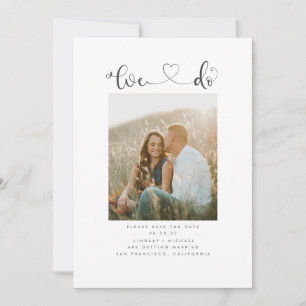 Save The Date Cute Modern Minimaliste, on sauve la photo de la d