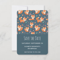 Cute Motif Orange Fox