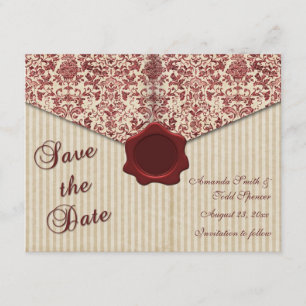 Save The Date Damas de Bourgogne Enregistrer la date