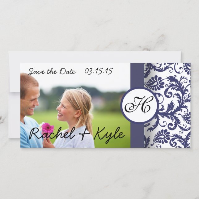 Save The Date Damas de la Marine Enregistrer la date (Devant)