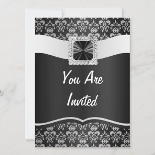 Save The Date Damas noir et blanc
