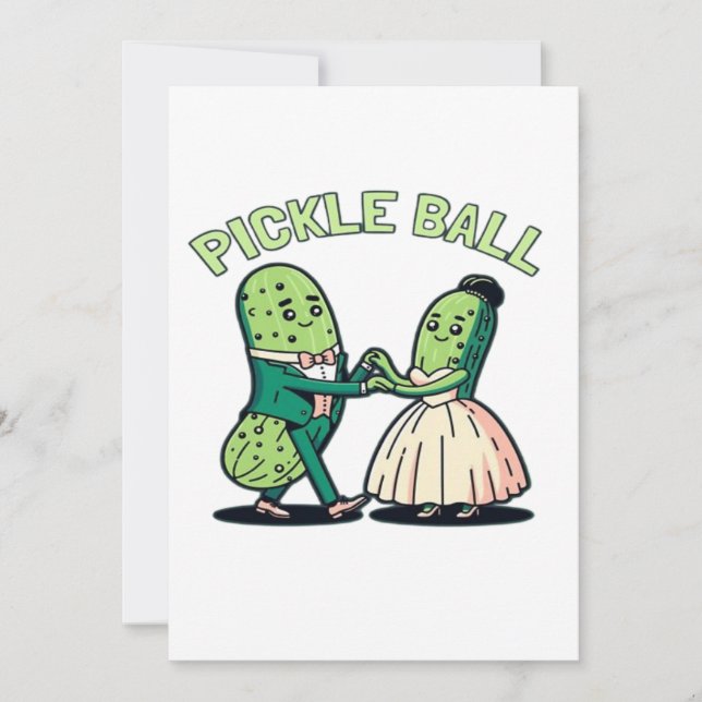 Save The Date Danse de salon de Pickleball (Devant)