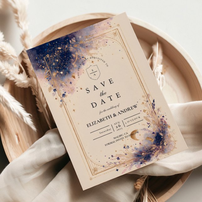 Save The Date Dark Astrology Wedding (Créateur téléchargé)