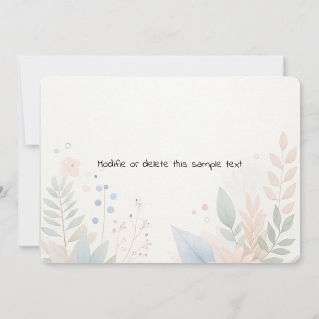 Save The Date Date de mariage à sauvegarder avec photo de sage l (Dos)