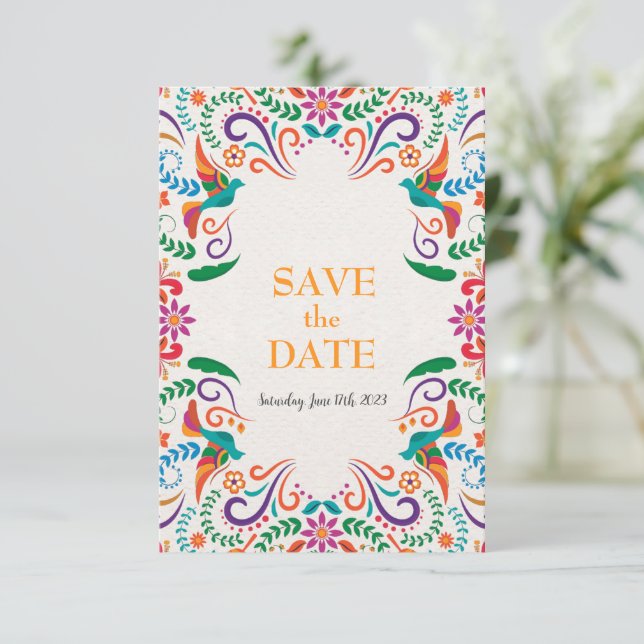 Save The Date Date de mariage mexicaine à retenir (Debout devant)