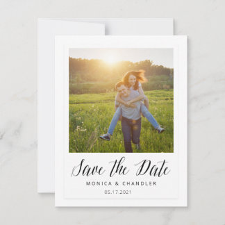 Save The Date Date de sauvegarde de style photo instantané