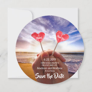 Save The Date Dates de sauvegarde de la flamme jumelle