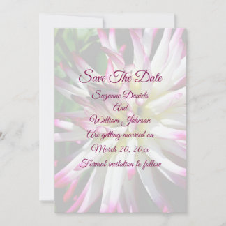 Save The Date Dazzling Dahlia Mariage