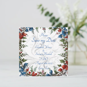 Save The Date Décoration de mariage thématique belle, élégante e