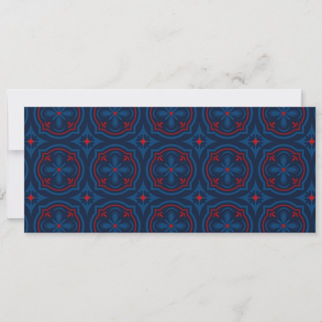 Save The Date Decorative floral tiles pattern  (Devant)