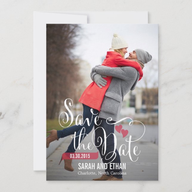 Save The Date Demande adorable Enregistrer la date - Couleur mod (Devant)