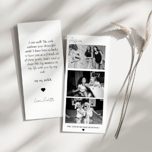 Save The Date Demande de témoin de mariage photo bande photomato