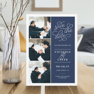 Save The Date Demande romantique Collage de photos Enregistrer