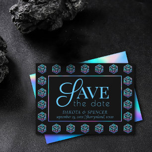 Save The Date Dés RPG   Holo Imaginaire Retro Tabletop PnP Gamer