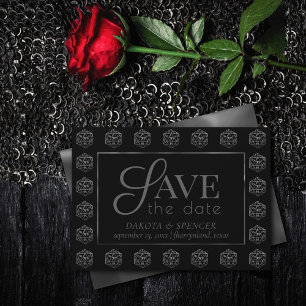 Save The Date Dés RPG   Imaginaire Old School Tabletop Retro Gam