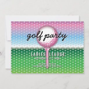 Save The Date Design élégant du Golf Party Dames