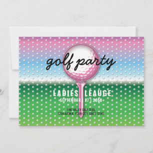 Save The Date Design élégant du Golf Party Dames