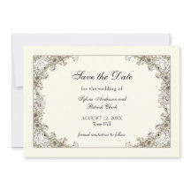 Dessin fleurs ivoire romantique mariage