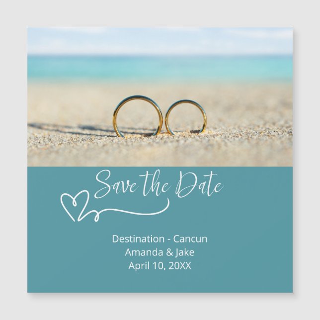 Save the Date Destination Beach Wedding (Devant)