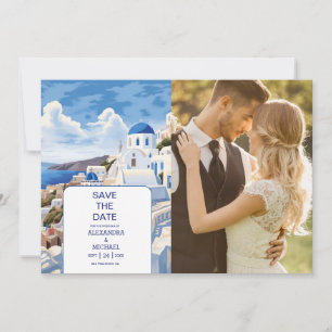 Save The Date Destination Grèce Mariage Santorin