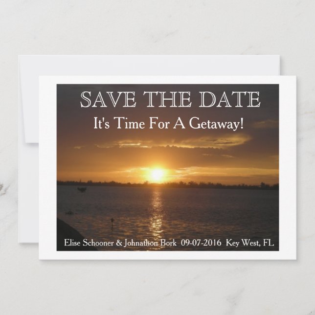 Save The Date Destination mariage enregistrer la date. (Devant)