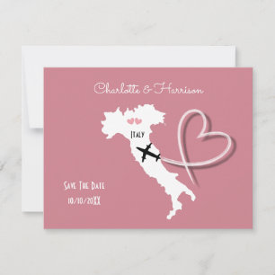 Save The Date Destination mariage Italie Enregistrer La Date