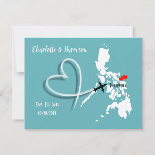 Save The Date Destination Mariage Philippines Enregistrez la Dat