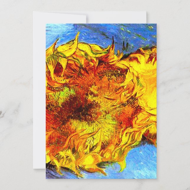 Save The Date Deux Coupes de tournesols Van Gogh (Devant)