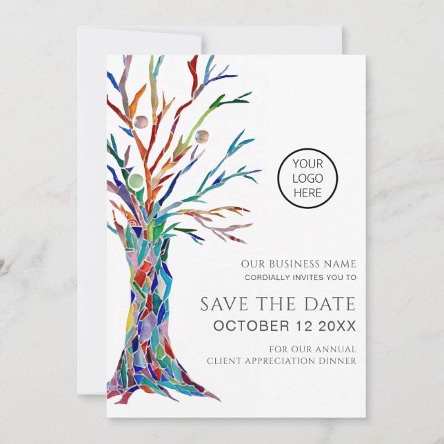 Save The Date Dîner annuel de reconnaissance de la clientèle  (Devant)
