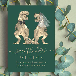 Save The Date Dinosaur Mariage à thème