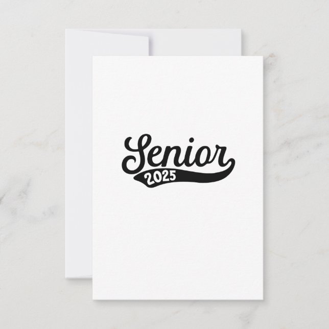 Save The Date Diplômé senior 2025 Dernier jour d'école (Devant)