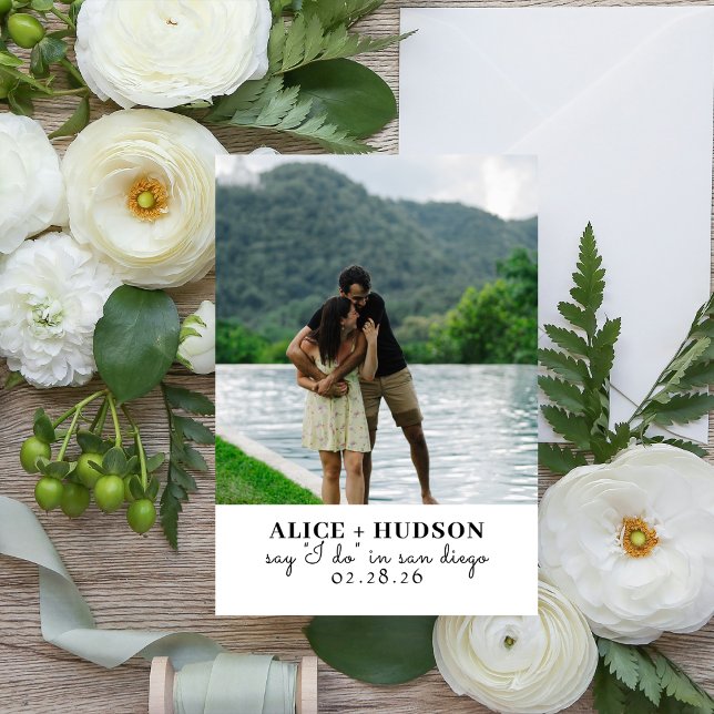 Save The Date Dis Simple Mariage Je Dis Oui (Créateur téléchargé)