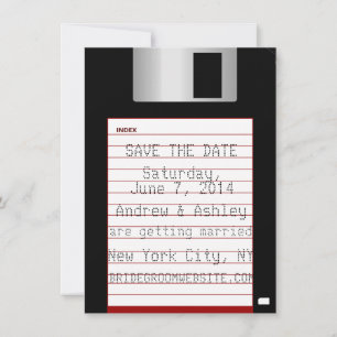 Save The Date Disque dur de mariage ringard pour Sauvegarder la 