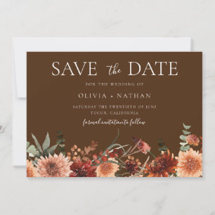 Save The Date Divine Boho Mariage Beau Enregistrer La Date