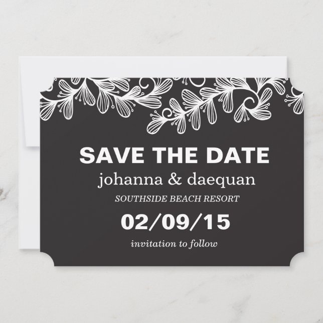 Save The Date Doodle Feuille (Devant)