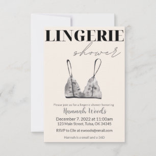 Save The Date Douche Lingerie Aquarelle