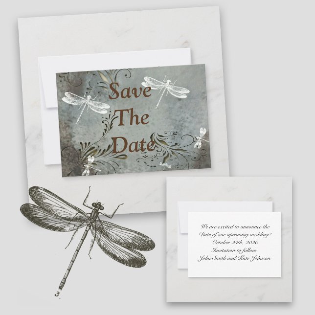 Save The Date Dragonfly Dreams Enregistrer la date (Créateur téléchargé)
