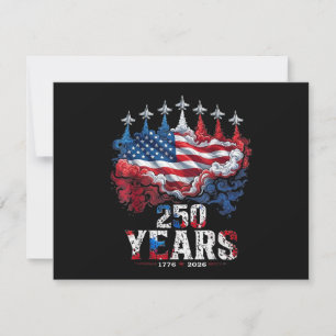Save The Date Drapeau USA 250 ans du 4 juillet anniversaire 1776