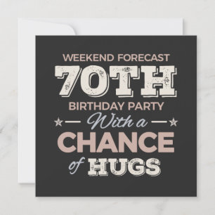 Save The Date Drôle 70ème anniversaire de dire