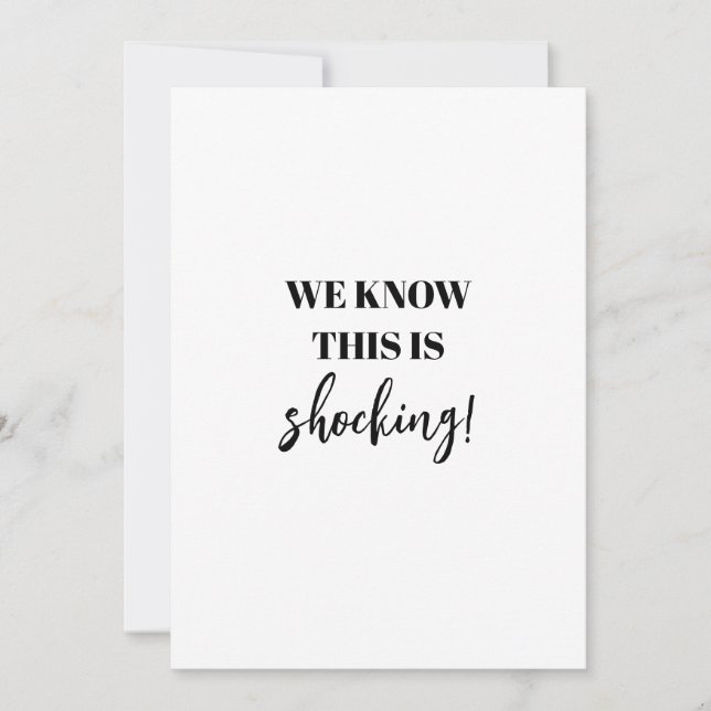 Save The Date Drôle Choc Finalement Se Marier Mariage (Devant)