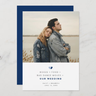 Save The Date Drôle de Booze Nourriture mauvaise Danse Déménager