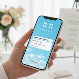 Save The Date Drôle d'écran de verrouillage de téléphone pour sa