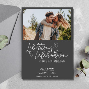 Save The Date Drôle Libations Célébration Mariage photo