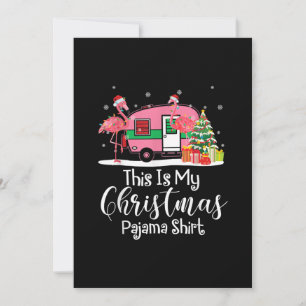 Save The Date Drôle Noël Flamant rose cadeau Camper