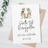 Drôle T-Rex Marié et Mariage de dinosaure de chamb