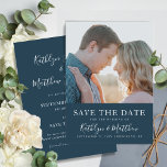 Save The Date Dusty Blue Modern Typographie Simple Mariage photo<br><div class="desc">Dusty Blue Modern Typographie Simple Photo Wedding Enregistrer La Carte D'Invitation Date. Faites savoir à votre famille, à vos amis et à vos collègues que vous avez fixé une date pour votre célébration mariage avec ce mariage élégant, élégant et moderne, enregistrez la carte d'invitation de date. Tous les textes sont...</div>