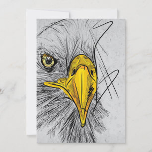 Save The Date Eagle croquis Face Art